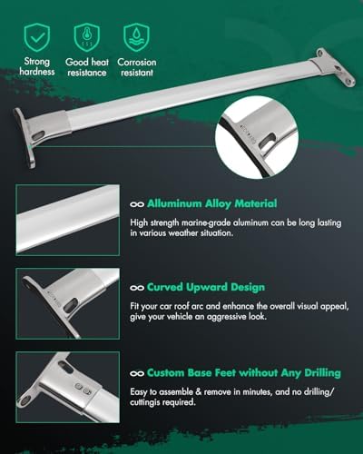 SCITOO Roof Rack crossbars Fit for Buick Enclave 2009-2016, Cargo Carrier Kayak - Image 4