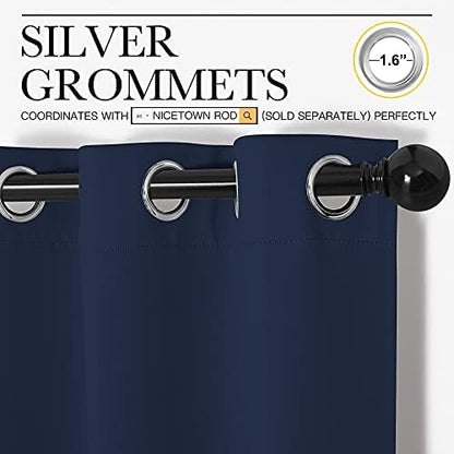 NICETOWN Blackout Draperies Curtains, 1 Pair, 34 x 45 inches - Image 3