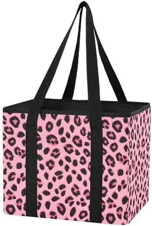 ALAZA Pinks Leopard Cheetah Car Trunk Organizer and Storage by ALAZA