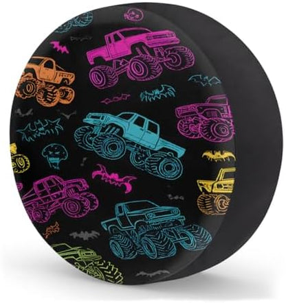 Colorful Fun Truck Spare Tire Cover Dust-Proof Wheel Protector - Image 2