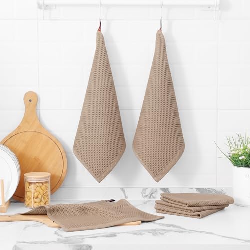 Kitinjoy 100% Cotton Waffle 8-Pack Kitchen Towels - Image 6