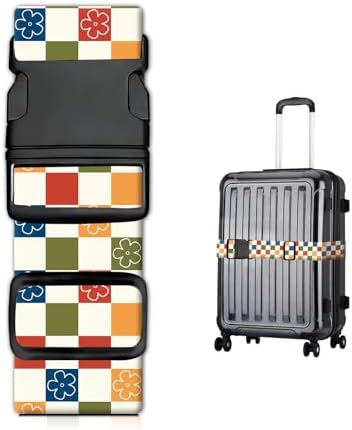 Luggage Straps for Suitcases, Heavy Duty Travel Belt by JYCardPKT