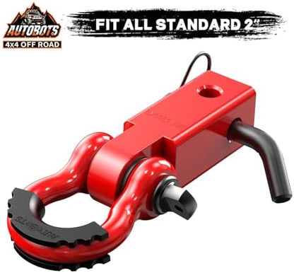 AUTOBOTS Tow Hitch Receiver 2" Shackle Hitch Receiver Red- Red - Image 6