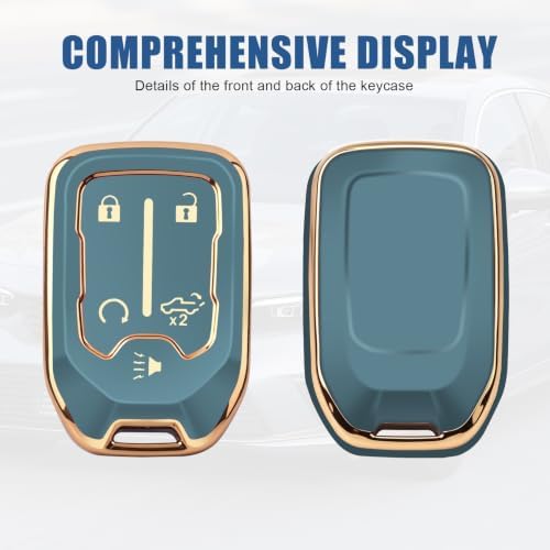 for GMC Key Fob Cover, 5 Buttons TPU Protection Case - Image 4