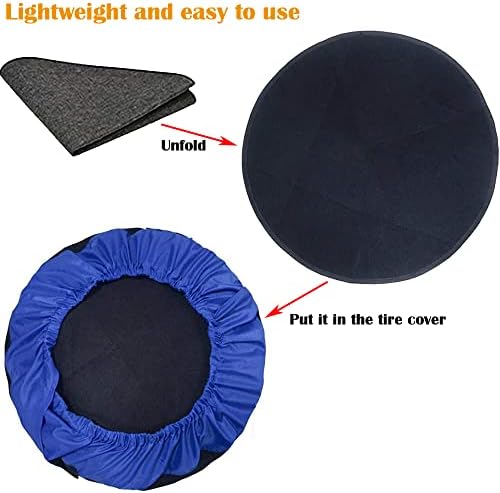 4 Pcs Tire Wheel Felts Covers Skyour 21.4in Lightweight Dustproof Scratch Tote - Image 5