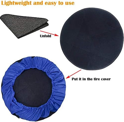 4 Pcs Tire Wheel Felts Covers Skyour 21.4in Lightweight Dustproof Scratch Tote - Image 5