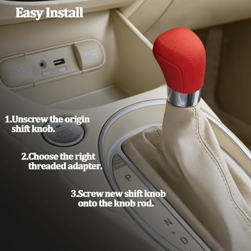 Car Gear Shift Knob Cover, Comfortable Silicone Anti-Skid Vehicle Shifter Stick - Image 4
