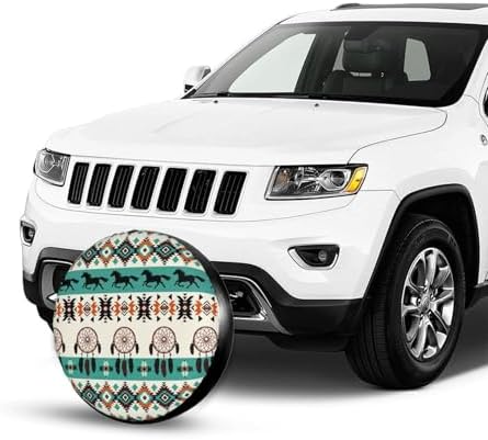 Native American Horse Spare Tire Cover Wheel Protector Universal Fit - Image 2