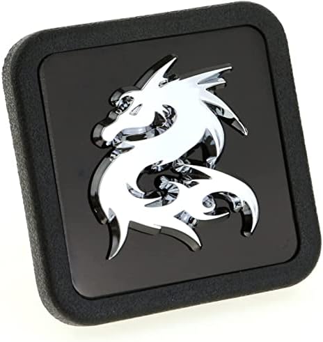 Dragon 3D Emblem Trailer Hitch Cover Tube Plug Insert Fits 1.25" Receivers by LFPartS