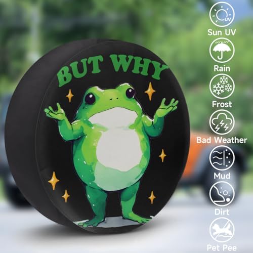 Rv Spare Tire Cover Wheel Funny Animal Frog Tire Covers Wheel Protectors - Image 3
