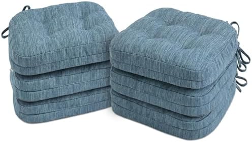 Shinnwa Dining Chair Cushions Set of 6, Dual-Layer Memory Foam Kitchen Chair by Shinnwa