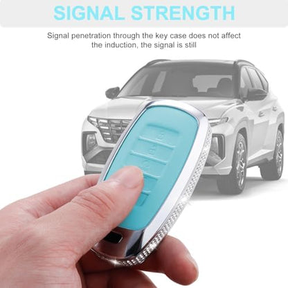 for Hyundai Key Fob Cover with Keychain, 5 Buttons - Image 6