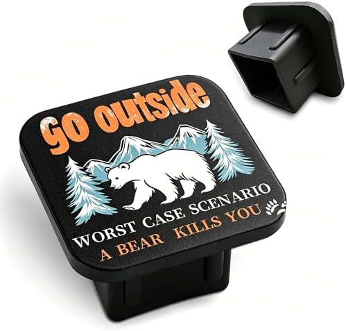 Go Outside Worst Case Scenario Hitch Cover Fits by Unknown