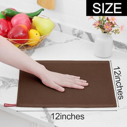Homaxy 100% Cotton Waffle Weave Kitchen Dish Cloths 18-Pack - Image 5
