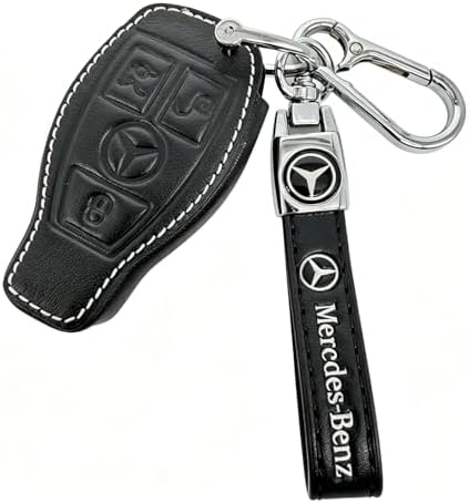 Leather Key Fob Cover for Mercedes-Benz, Full Protective Case - Image 4