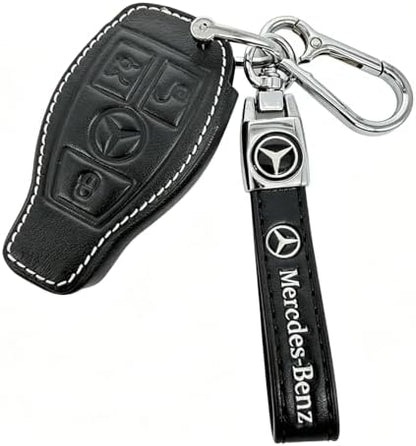 Leather Key Fob Cover for Mercedes-Benz, Full Protective Case - Image 4