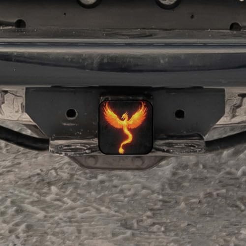 Swono Fire Dragon Rubber Hitch Tube Cover Fairy Animal Flame Dragon Wings Soft - Image 5