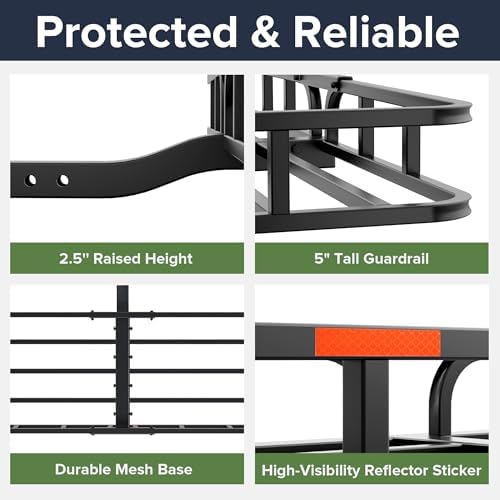 ARKSEN 53" x 19" x 5" Hitch Cargo Carrier - Image 5