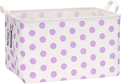 Sea Team Large Rectangle Open-Top Canvas Storage Basket by SeaTeam