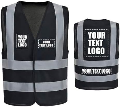 AYKRM 12 colour High visibility viz vest hi vis viz reflective work by AYKRM
