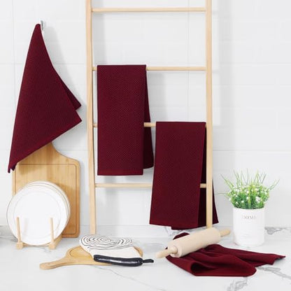 Homaxy 100% Cotton Waffle Weave Kitchen Dish Towels 18-Pack - Image 6