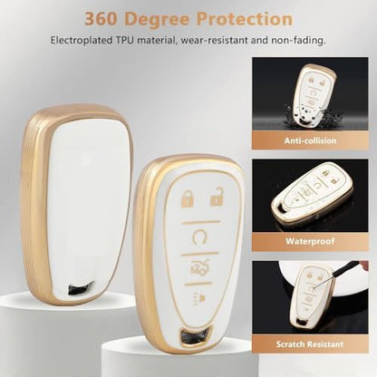 PIFOOG Key Fob Cover for Chevy Equinox Malibu Traverse Trax Blazer Camaro 5 - Image 4