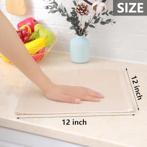Homaxy 100% Cotton Waffle Weave Kitchen Dish Cloths 18-Pack - Image 5