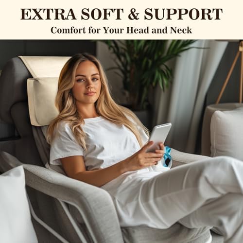 Recliner Headrest Pillow, Adjustable Comfort Neck & Head Support Pillow - Image 2