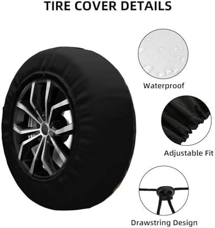 Spare Tire Cover for RV Camper, American Flag Bigfoot Sasquatch Tire Cover - Image 4