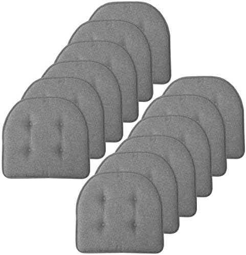Sweet Home Collection Chair Cushion Memory Foam Pads Tufted Slip Non Skid by SweetHomeCollection