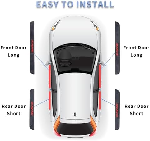 4pcs/Set Car Door Sill Plate Protectors - Image 5