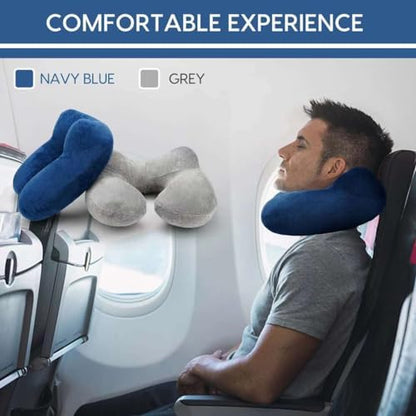 Inflatable Travel Pillow for Airplane Inflatable Neck Pillow for Traveling - Image 2
