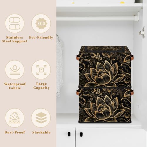 Storage Bins With Zipper Lid, Collapsible Trunk Organizer, Car Organizers and - Image 2