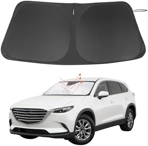 Windshield Sun Shade for 2016-2026 Mazda CX-9 CX9 Accessories by LHFLIVE