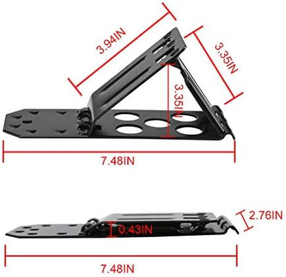 YOKOKO 2 PCS Wheel Chocks, Heavy Duty Metal Wheel Chock Blocks Foldable Tire - Image 2