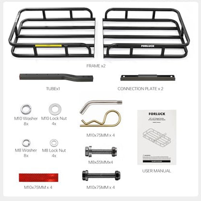Forluck 53" x 19" x 5" Hitch Mount Cargo Carrier, 500 lbs Capacity Heavy Duty - Image 5