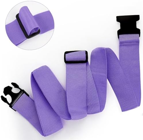 Luggage Straps for Suitcases, Travel Belt Multiple Connector, 2 Pack Purple - Image 3