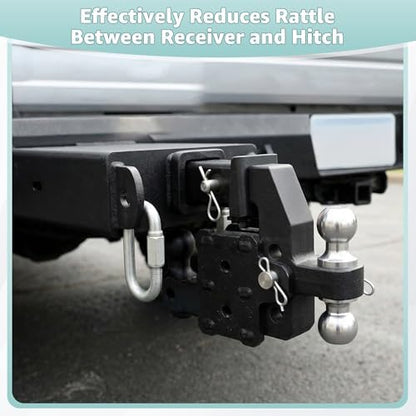 Bolt-On Anti-Rattle Tightener for 2.5" Receiver Hitch, Heavy Duty Quiet Towing - Image 3