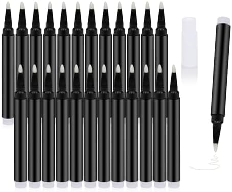 24 PCS White Liquid Chalk Markers Wet or Dry Erase Fine Tip Neon Pens by Unknown