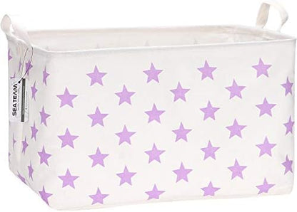 Sea Team Large Rectangle Open-Top Canvas Storage Basket by SeaTeam