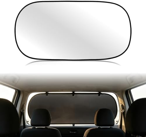 Foldable Car Rear Window Sun Shade, 39.37x19.76 Inch Universal Back Window by Unknown