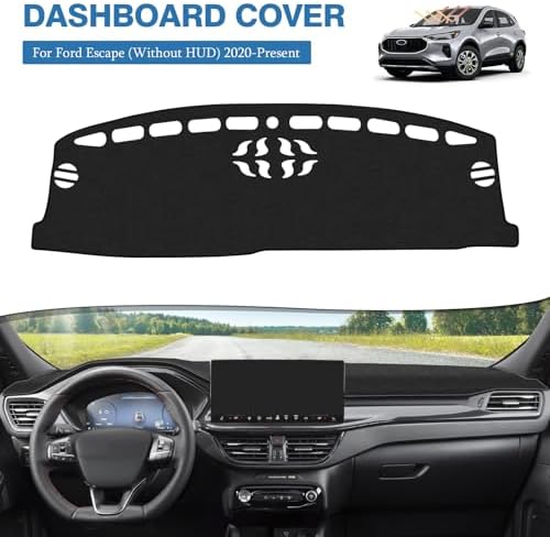 FIILINES Dash Cover for 2020-2025 2026 Ford Escape, Dashboard Mat Exact Fit for - Image 2