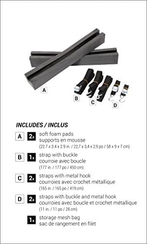 Pelican Boats - Universal Kayak & SUP Car-Top Roof Carrier Kit – PS0481-3 - - Image 6
