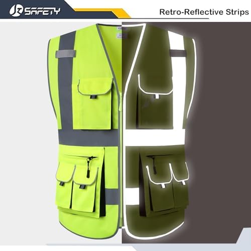 JKSafety Hi Vis Safety Vest for Men Women - Image 2