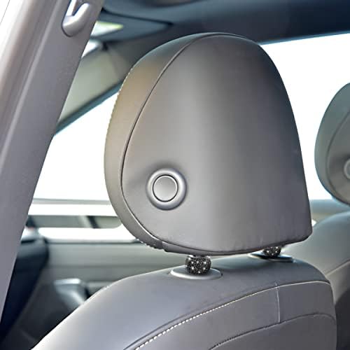 BELOMI 4 Pack Car Headrest Collars, Bling Car Head Rest Collars Rings Decor - Image 5
