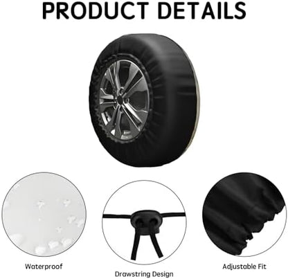 Nature Mountain Land Spare Tire Cover Compass Wheel Covers 17 Inch - Image 4