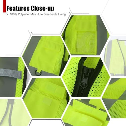 Safety Vest for Men Women Hi Vis Vest - Image 3