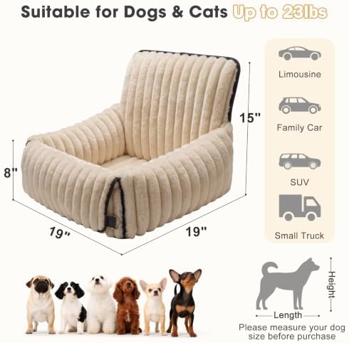 MIXJOY 6-in-1 Dog Car Seat for Small/Medium Dogs up to 23 lbs - Image 5
