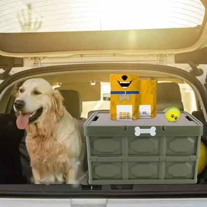 Outdoor Dog Toy Bin wtih Handles, Collapsible Dog Stuff Organizer Portable - Image 3