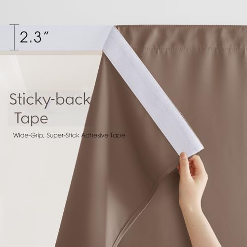 NICETOWN Gazebo Curtains Outdoor Waterproof Sticky Top & Back Tab Bottom - Image 2